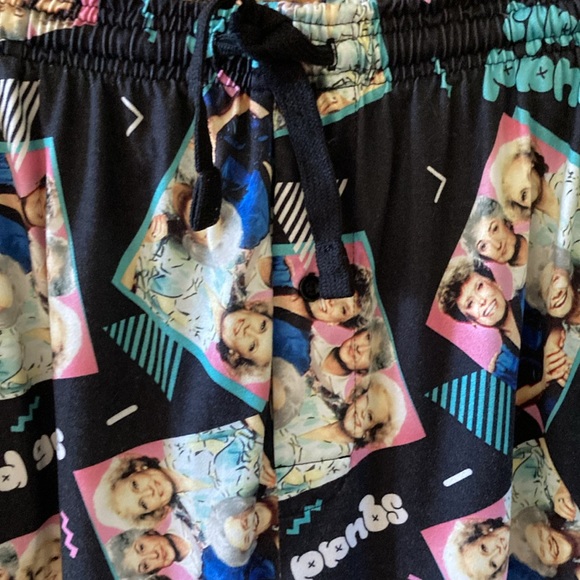 Men The Golden Girls black green pajama lounge pants size L - Picture 4 of 8